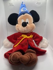 Disney Parks Mickey Mouse Wizard Fantasia Plush 13  Sorcerer Stuffed Animal Toy