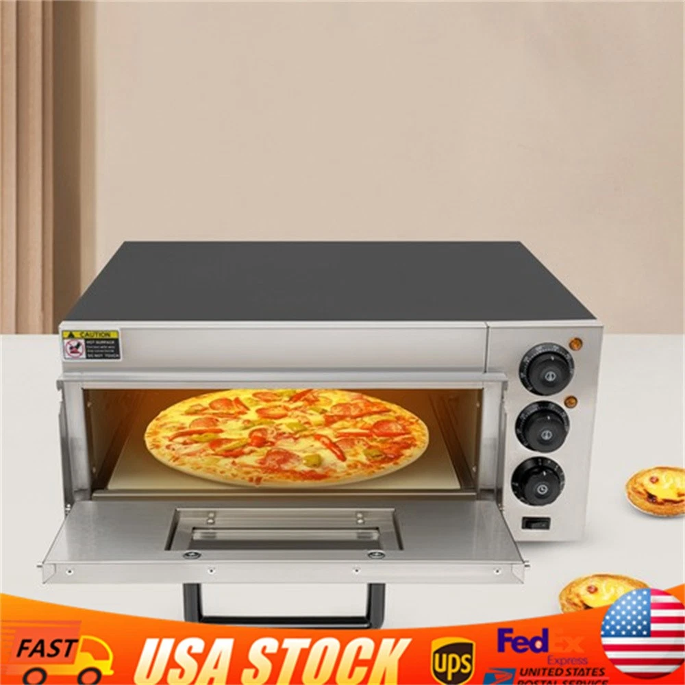 1800W Electric Pizza Oven Countertop Commercial Pizza Oven w/Pizza Stone & Timer
Opens in a new wind