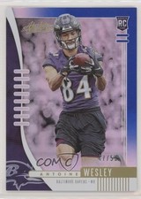 2019 Panini Absolute Rookie Blue Spectrum 47/50 Antoine Wesley #143 3wu