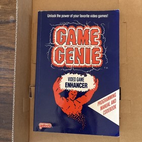 Galoob Game Genie Nintendo NES Game Cartridge Adapter Gold CIB W/Codebook Nice!