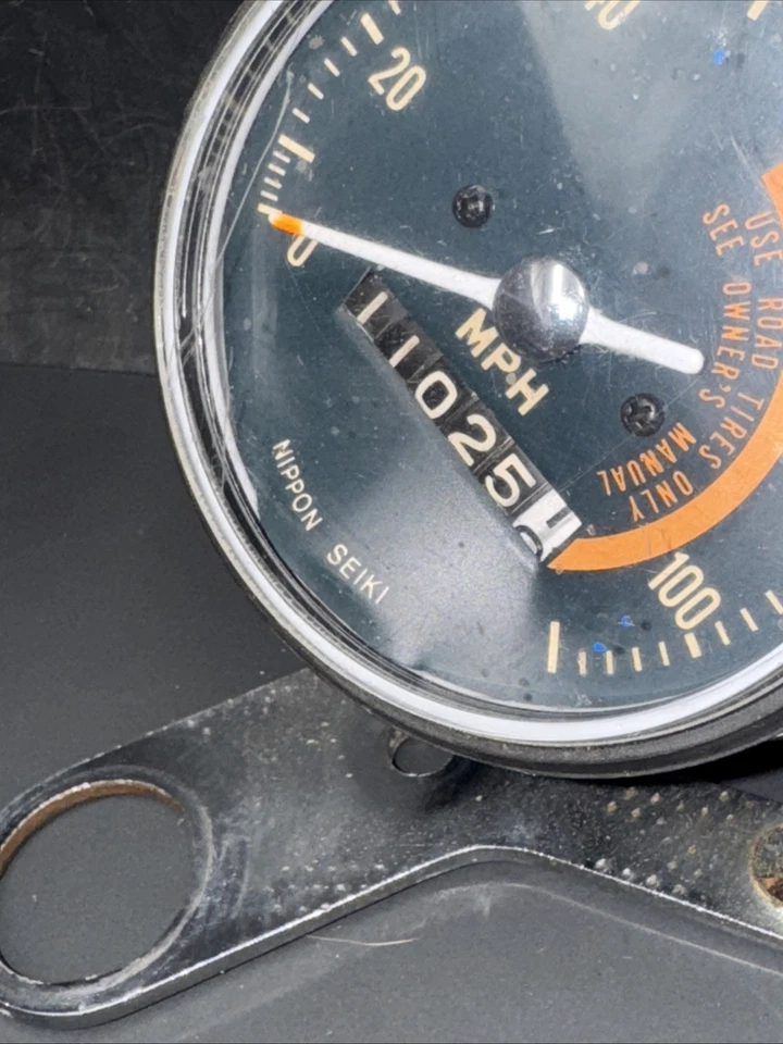 Honda 1970 70 SL350 SL 350 OEM Original Tacómetro / Velocímetro Medidores Soporte Foto 2 de 4