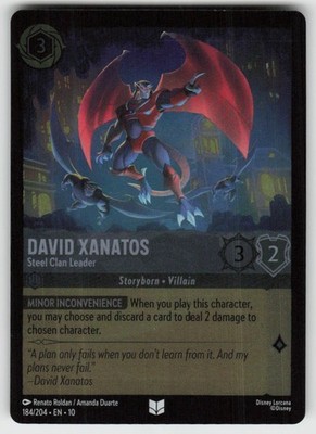 Cold Foil David Xanatos - Steel Clan Leader 184/204 Uncommon Whispers in the Wel