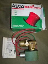 ASCO RED-HAT 4 WAY SOLENOID VALVE - 1/4" - MODEL 8345G3 - VERY NICE  