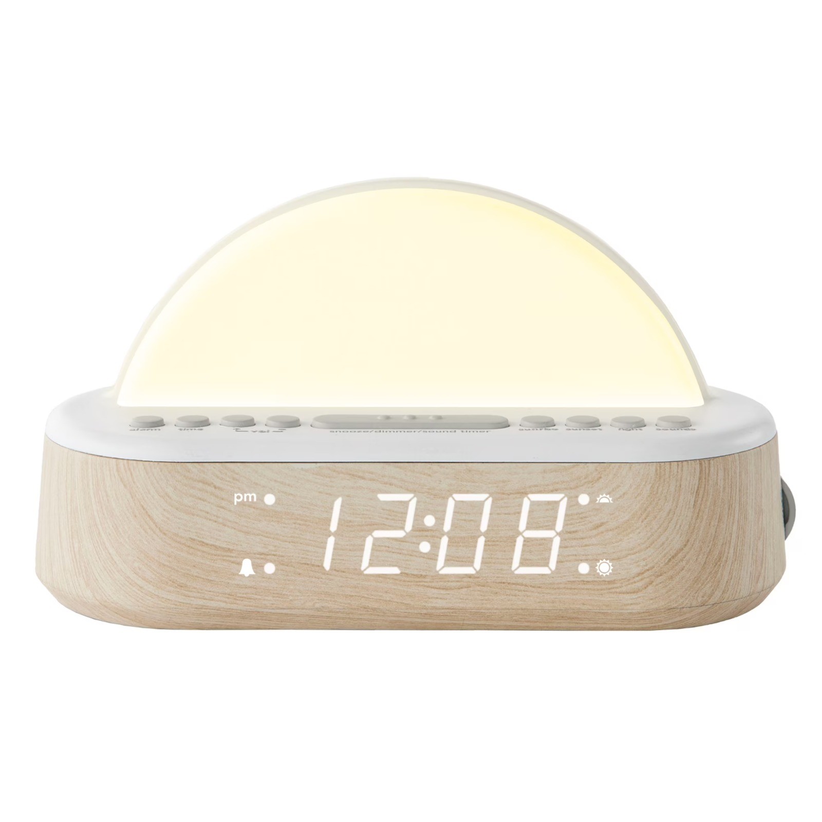 Multicolor‑Light Sunrise Alarm Clock with Soothing Sleep Sounds