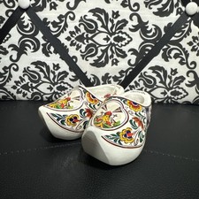 Hand-painted Dutch Wooden Clogs, Shoes, Junora, Made In Holland, Size 25 16cm