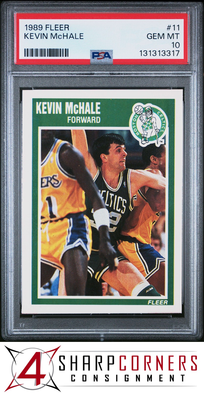 1989 FLEER #11 KEVIN McHALE CELTICS HOF PSA 10