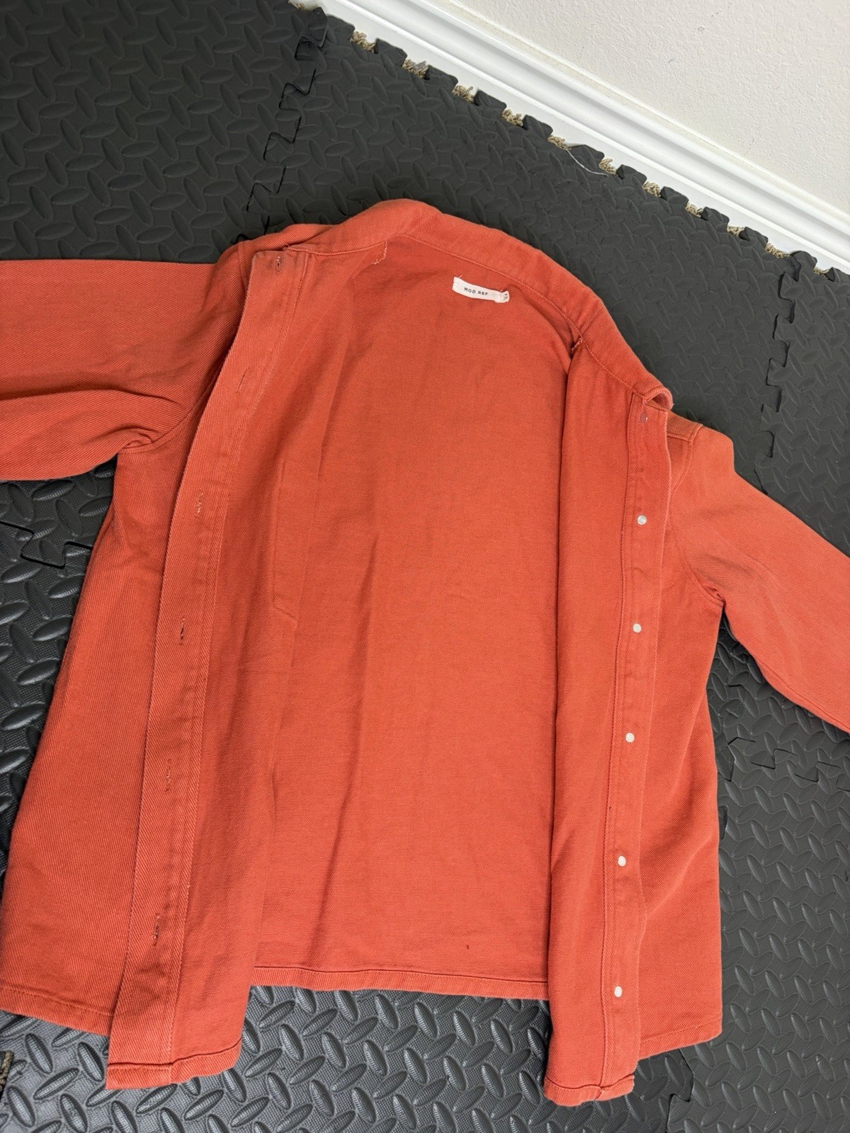 Medium Mod Ref Burnt Orange Jacket Buttons Pocket… - image 8