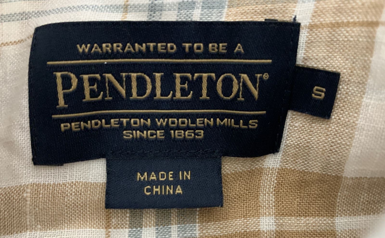 Men's Pendleton Malone Button Front Brown Plaid L… - image 6
