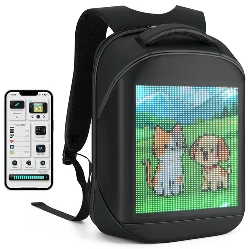 Untrxr Led Backpack with Programmable Screen,Laptop Backpack with APP Control...