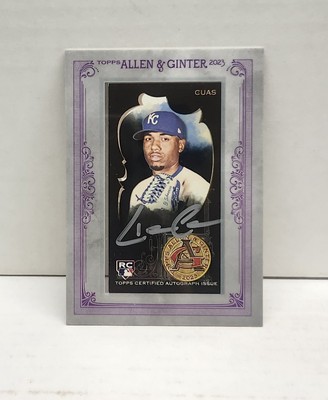 JOSE CUAS 2023 Topps Allen & Ginter SILVER ~ Royals ROOKIE AUTO #'d /50