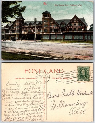 Oakland California Key Route Inn Tudor Architecture Postcard | eBay