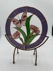 Vintage Tiffany Style Stained Glass butterfly Floral Window Table Sun catcher 3D