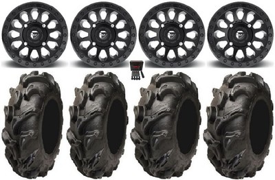 Fuel Vector MB 14'' Wheels 27'' Mega Mayhem Tires Can-Am Maverick X3