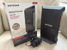 NETGEAR Nighthawk CM1200-100NAS DOCSIS 3.1 Cable Modem Pre-Owned Excellent Cond.