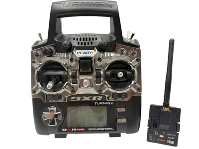 Turnigy 9XR Pro + FrSky XJT 2.4GHz 16Ch Sendermodul + Akkupack - Funktioniert