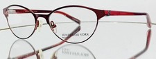 Originale JONES NEW YORK J137 Eyeglasses BURGUNDY New Metal 49-16-135 Petite