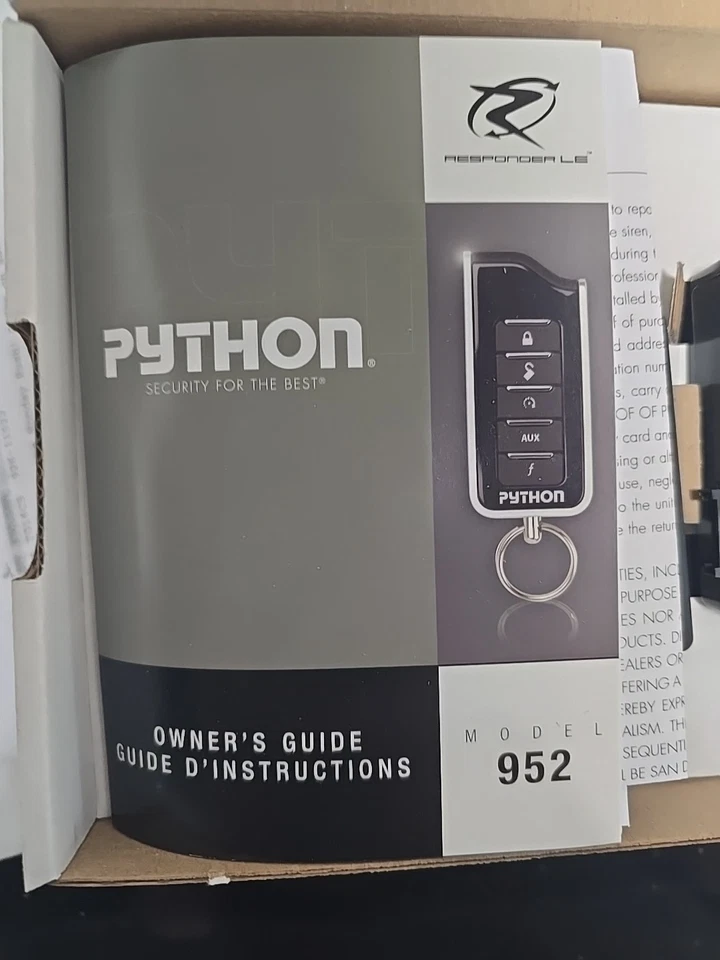 Kit de arranque remoto de 2 vías Python para Chrysler Jeep Dodge con arnés en T. Foto 2 de 4