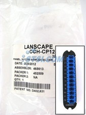 Corning CCH-CP12-3C Patch Panel, 12 SC Simplex OS2 Singlemode Adapters STSI