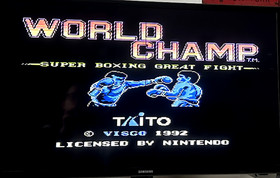 WORLD CHAMP NINTENDO NES PAL CARTUCCIA