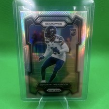 Panini Prizm 2023 Devon Witherspoon #389 Rookie Silver Seahawks NFL Card. rookie card picture