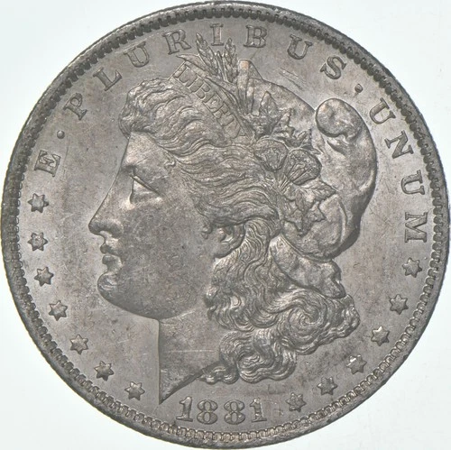 AU+ 1881-O Morgan Silver Dollar (1 coin) *9198