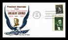 US COVER ABRAHAM LINCOLN PROMINENT AMERICANS FDC COMBO KHOL KRAFT
