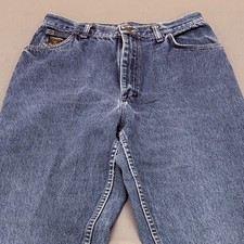 Vintage Wrangler Women's High Rise Mom Jeans Tapered Leg Medium Blue Denim USA