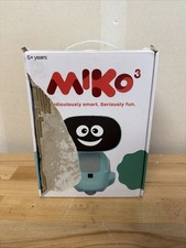 MIKO-3 Interactive Blue Childrens Learning Toy Robot Camera Wi-Fi Tested Working