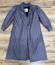 Vintage 70s London Fog Maincoats Mauve Coat 6 Petite Zip Out Plush Liner