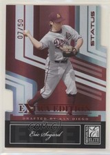 2007 Donruss Elite Extra Edition Status Die-Cut 7/50 Eric Sogard #53 0a4v