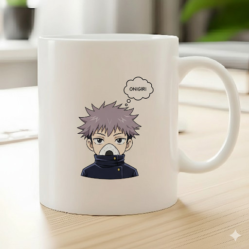 Jujutsu Kaisen Toge Inumaki Chibi Taza Onigiri Anime Manga Fan Regalo 11oz Café
