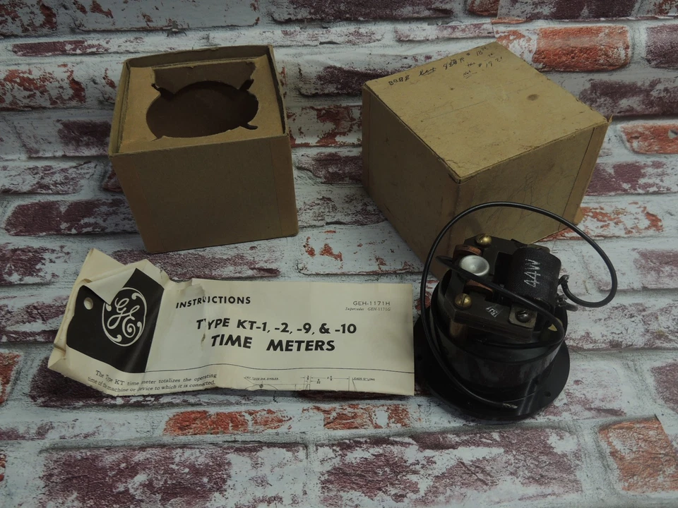 Vintage GE Elapsed Time Hour Meter Model 8KT9 115V 60 Cycles NOS NIB - Image 4 of 4