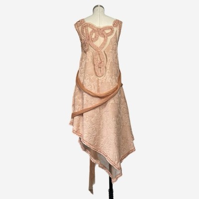 Vintage Jean Paul Gaultier Femme Silk blend peach nude A-line