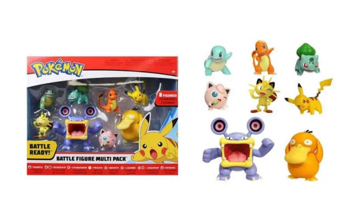 Coffret De 8 Figurines Pokémon - Battle Figure Multi Pack - Neuf