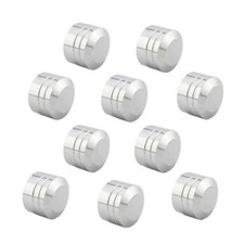 10 Pcs Motorcycle Bolt Covers Engine Topper large chrome fit 11-14.6mm bolt