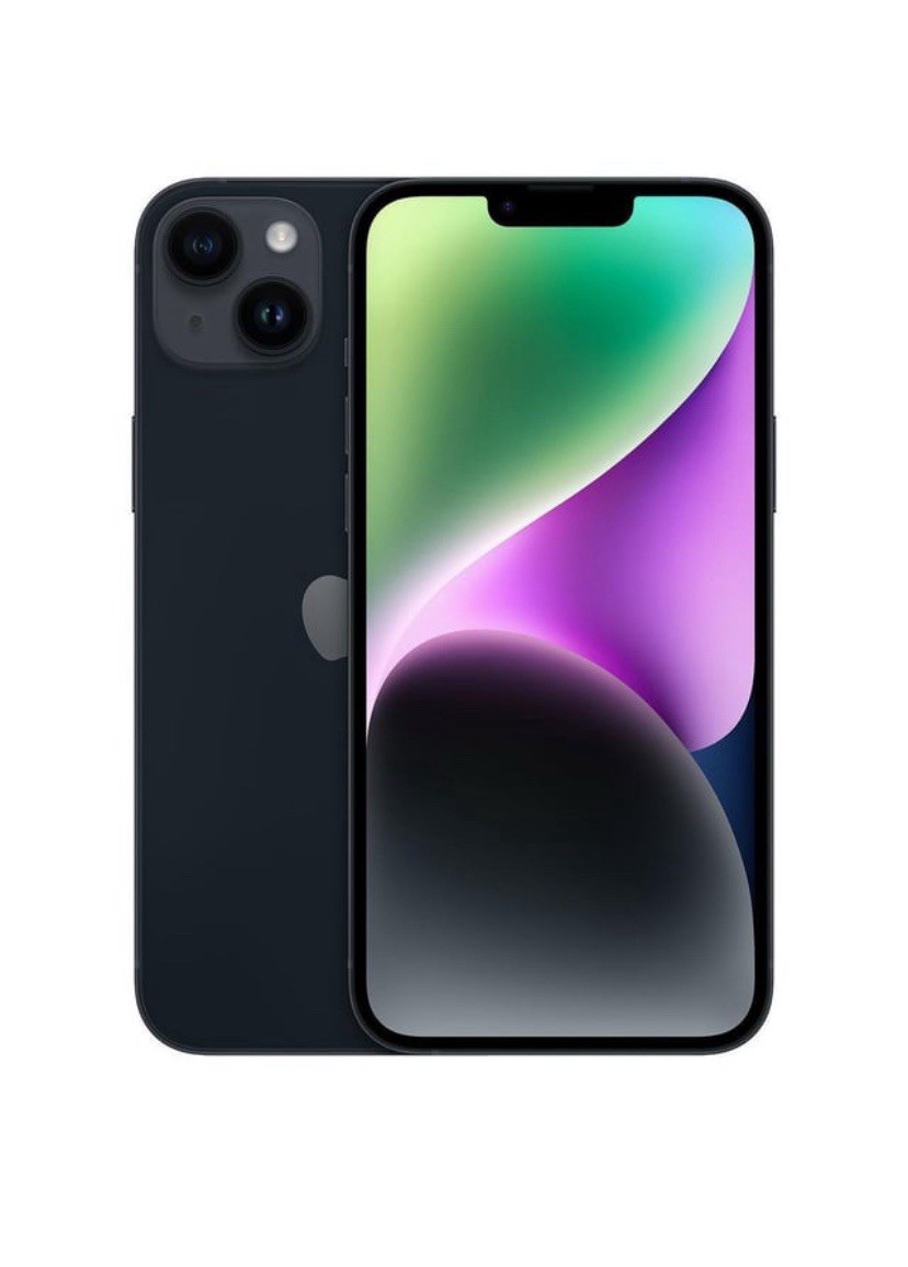 iPhone 14 Plus Noir Minuit 128 Go avec grand écran OLED et puce A15 Bionic