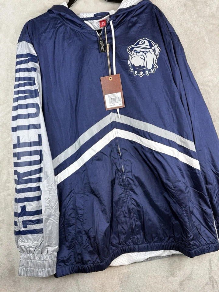 Chaqueta cortavientos Mitchell & Ness Georgetown Hoyas NCAA cremallera completa XL Foto 4 de 4