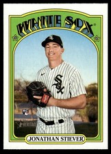2021 TOPPS HERITAGE BASEBALL CARD JONATHAN STIEVER #536 RC CHICAGO WHITE SOX