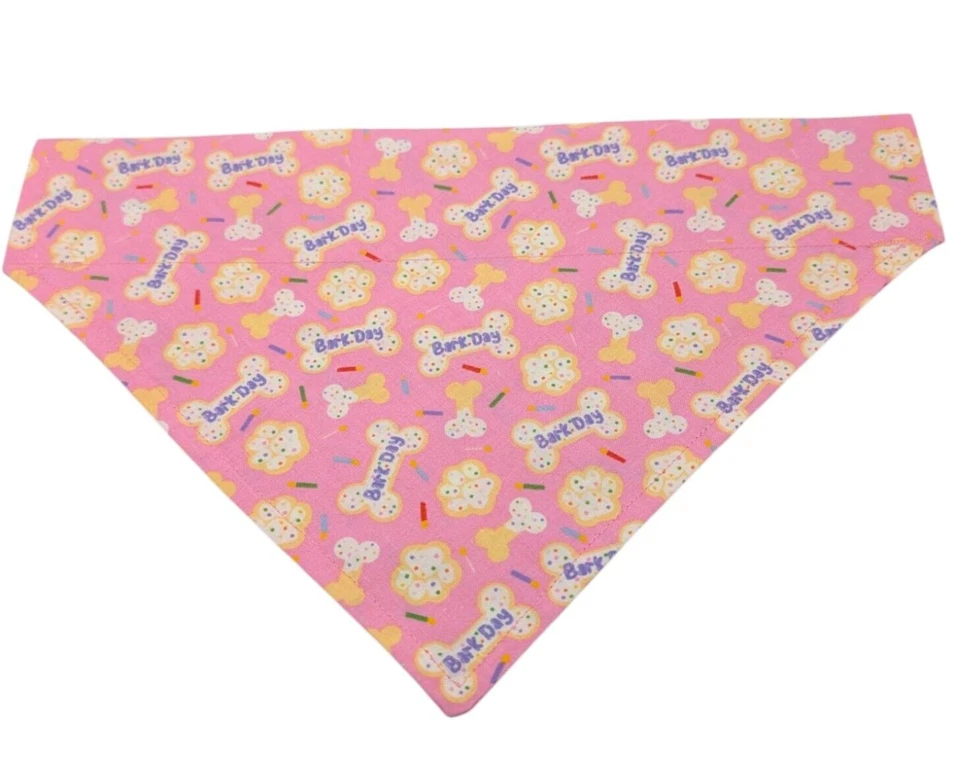 Bandana de cumpleaños para perro SOBRE EL CUELLO pañuelos deslizables pañuelo bufanda día de cortezo Foto 2 de 4