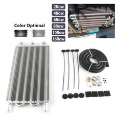 New Remote Transmission Oil Coolers Auto-Manual Radiator Converter Aluminum Kits