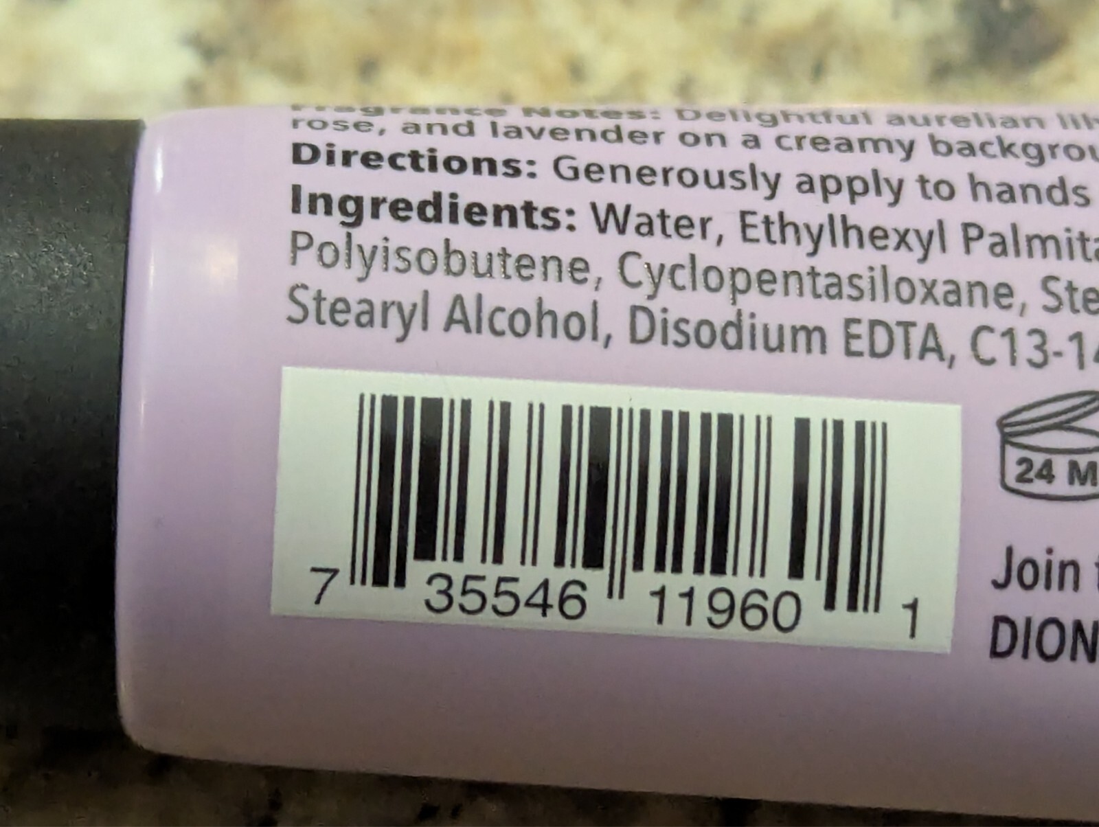 Dionis Goat Milk Lavender Blossom Scented Hand Cream Travel size 1 oz