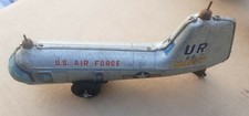 Vintage Wind Up Piasecki Hup-2 US Air Force Navy Litho Helicopter Tin Toy
