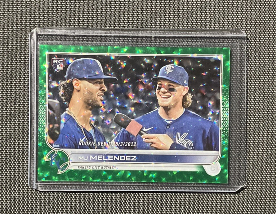 MJ Melendez 2022 Topps Update Green Foil #US73 #/499 (Rookie Debut)