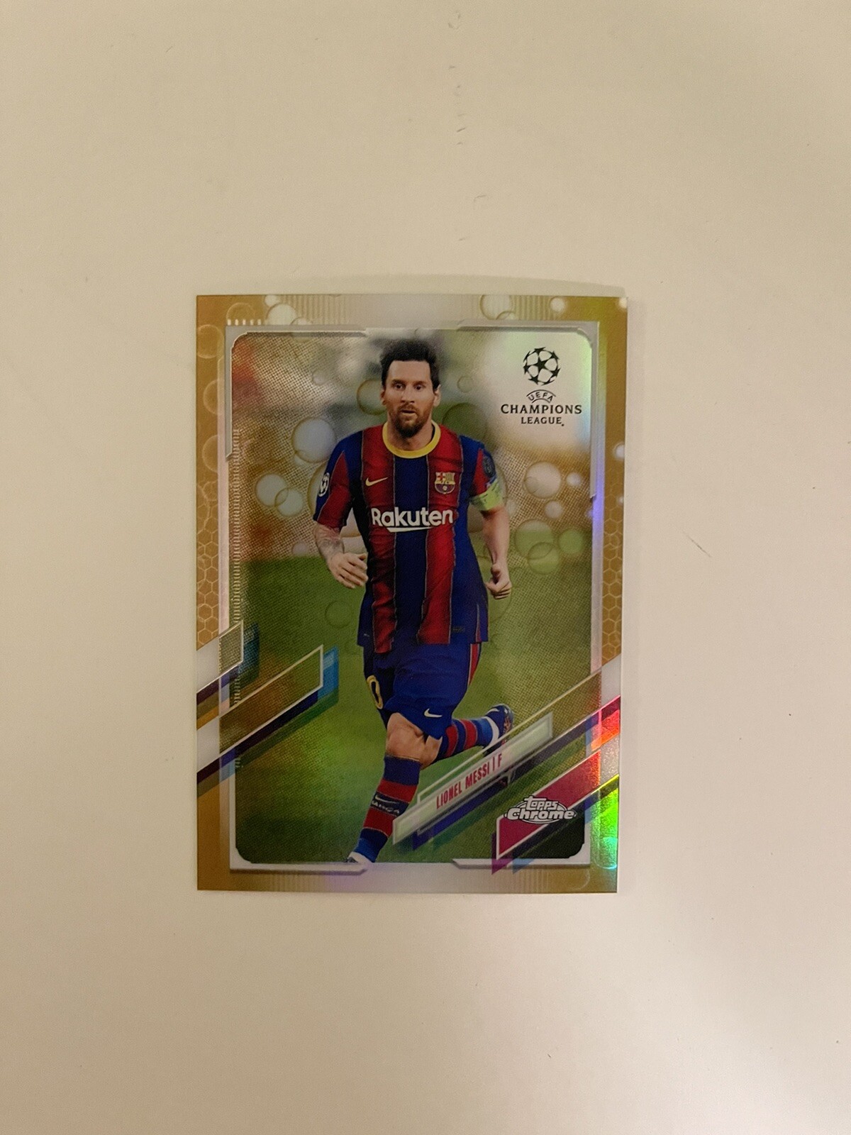 Carte Panini Lionel Messi Living Legend Réfracteur 2014 - FC Barcelone - Japon - Non Classée état Quasi Neuf