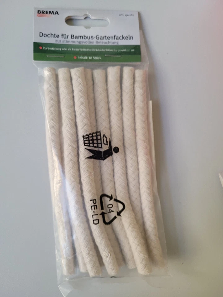 Dochte für Bambus-Gartenfackeln (10 St. ) BREMA