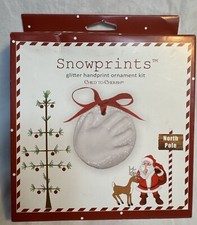 Glitter Child Handprint Ornament Kit Child To Cherish New Snowprints Claydough