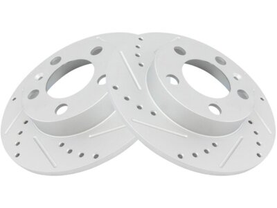 TRQ 55GT37J Rear Brake Rotor Set Fits 2000-2006 Audi TT FWD