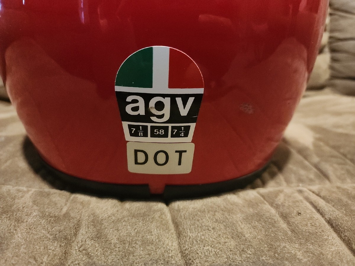 1980s AGV・VALENZA VINTAGE MOTOCROS Vintage A.G.V. Valenza Motorcycle Helmet AG-100/ Made In