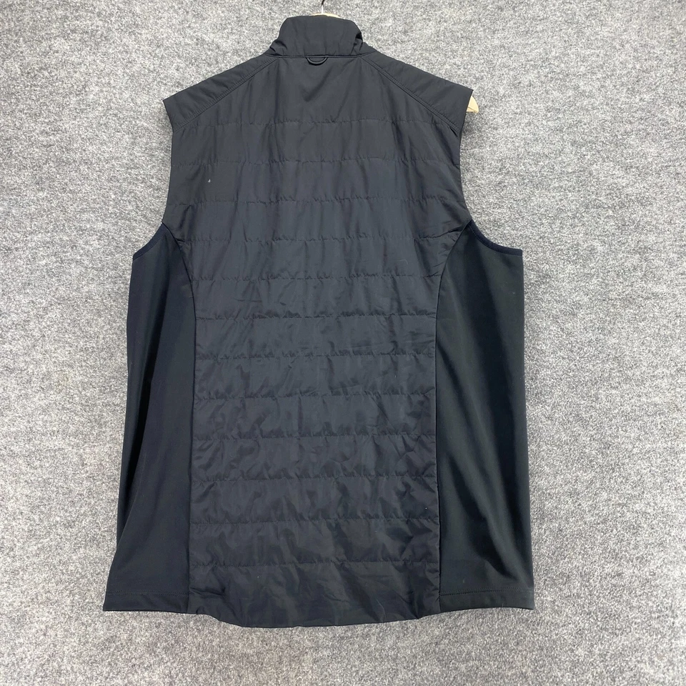 Port Authority Quilted Vest Men L Large Black Full Zip High Neck Sleeveless - Image 2 of 4
