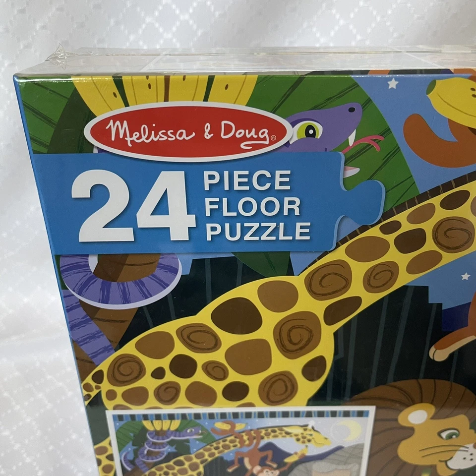 Rompecabezas de piso Melissa & Doug Safari Social Jumbo 24 piezas 2 x 3 pies edades 3+ Foto 2 de 4